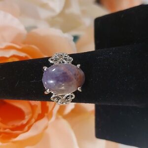 Amethyst Fashion Ring - (faux) 6